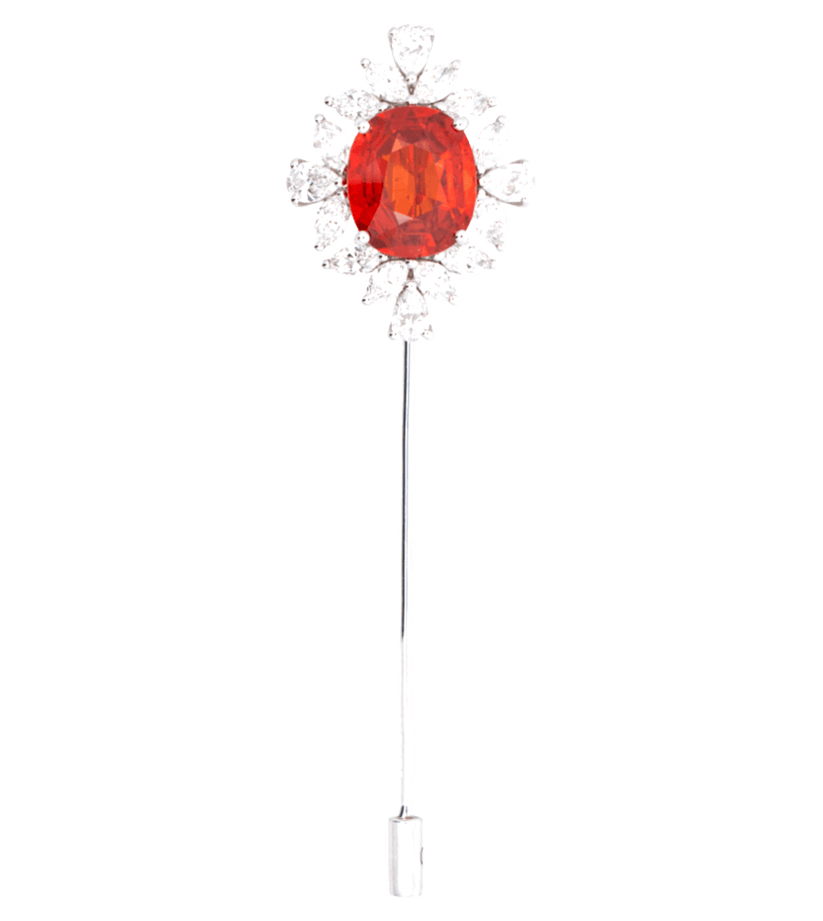 Saffron Light Brooch
